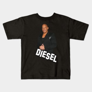 Vin Diesel - Inscription Diesel - Digital art #8 Kids T-Shirt